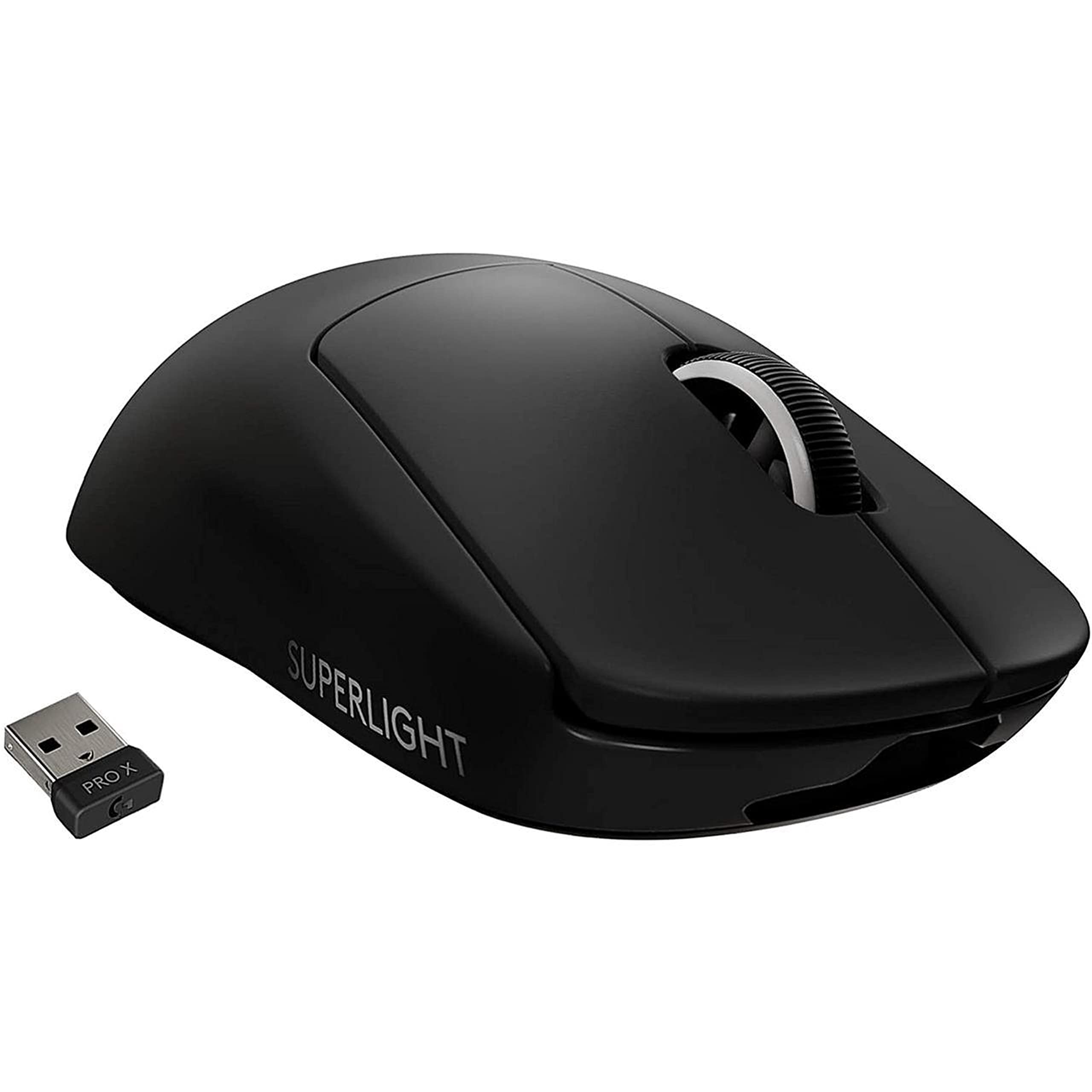 Logitech PRO X Superlight Wireless Gaming Mouse - 25400 DPI, 5 Buttons, Optical Sensor, Black (Renewed) - Perfect for Esports, FPS & MMO Gaming on PC & Mac