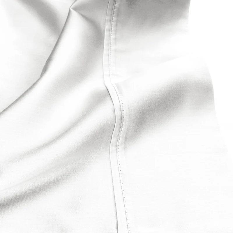Premium 530 Thread Count Egyptian Cotton Pillowcase Set of 2 - Ultra Soft & Breathable Luxury Bedding for Hotels, Home & Gifts (White)