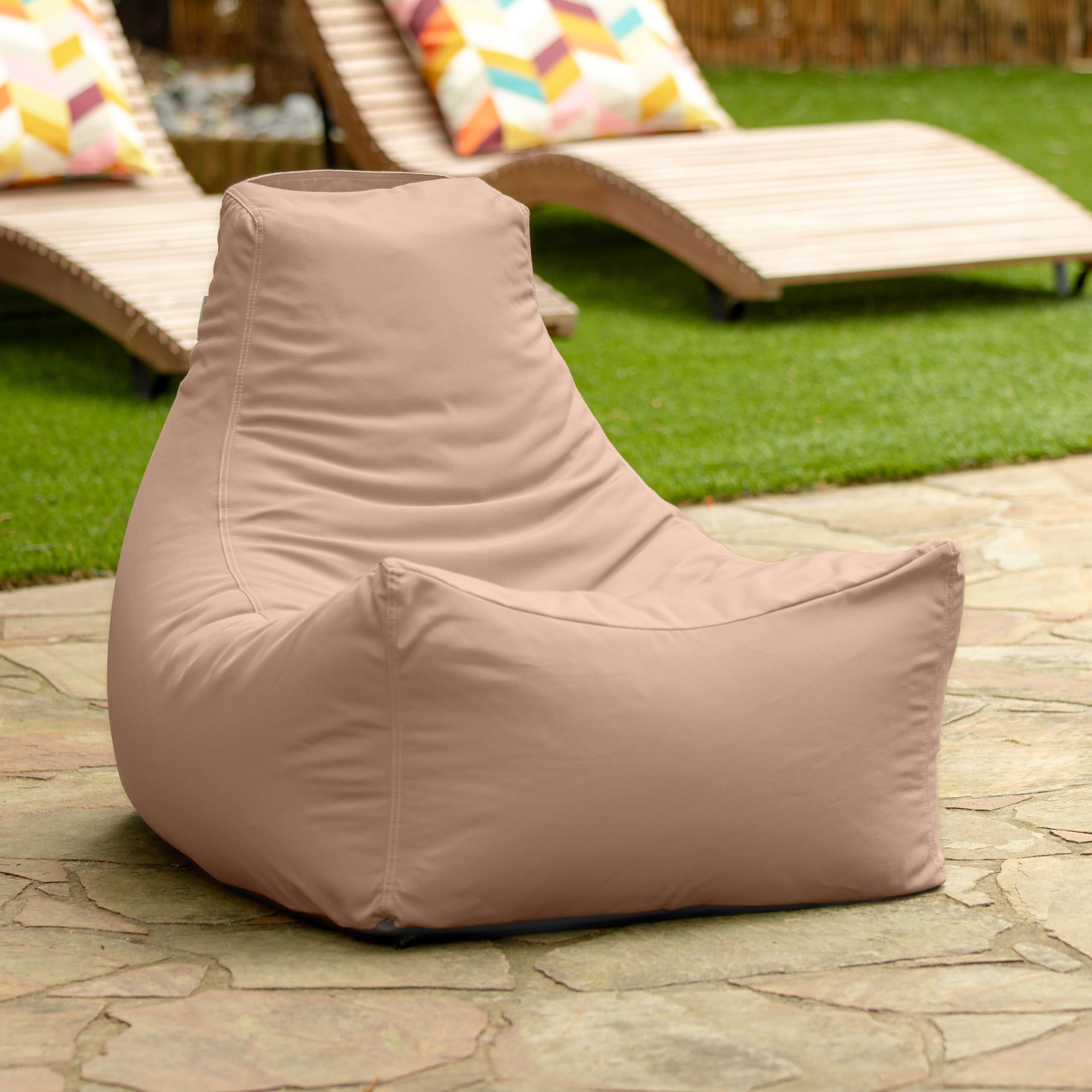 Jaxx Juniper Outdoor Bean Bag Chair with Sunbrella Fabric - Waterproof & Durable for Patio, Poolside, and Backyard Relaxation