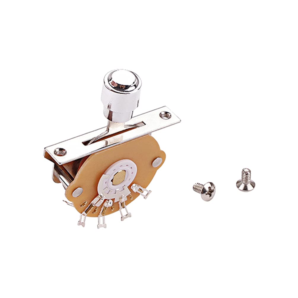 MILISTEN 3-Way Guitar Pickup Selector Switch Lever Replacement - Chrome Plated Guitar Accessories for Electric Guitars | Perfect for Gibson, Fender & DIY Guitar Repair