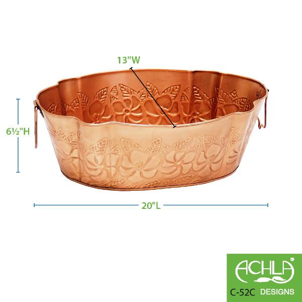 Achla Designs Embossed Tubs C 52 C 52C - Premium Decorative Bathtub for Modern Bathrooms | Perfect for Spa-Like Relaxation & Luxury Home Decor