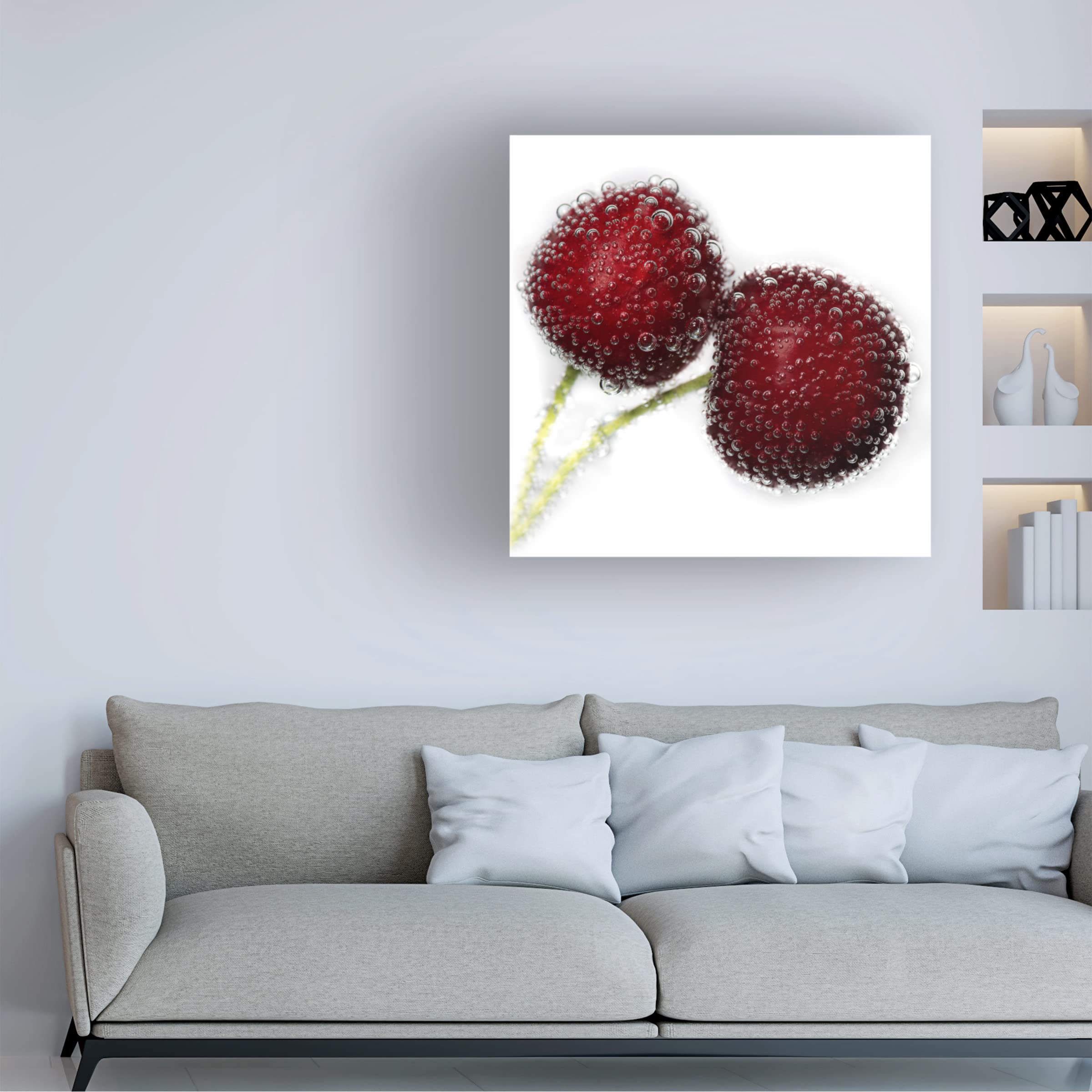 Trademark Fine Art 'Bubbles' Canvas Wall Art by Xavier Garcia - Modern Abstract Painting for Living Room, Bedroom & Office Decor