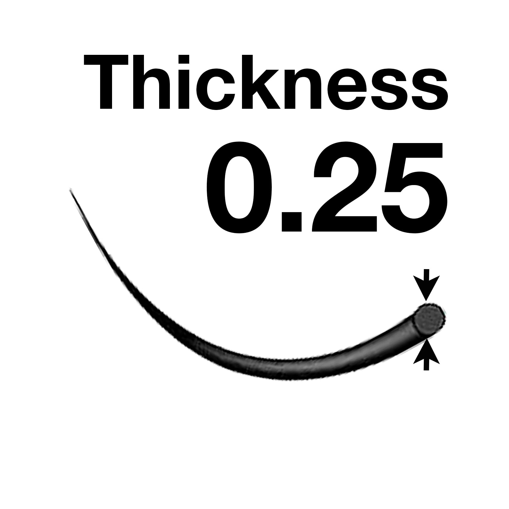 0.25mm D Curl Natural-Looking Individual Volume Eyelash Extensions - 13mm Length for Professional Salon & DIY Home Use - Perfect for Weddings, Parties & Special Occasions