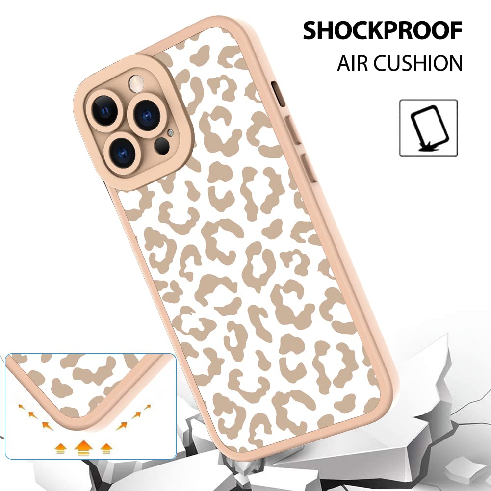 Premium Leopard Print iPhone 13 Pro Max Case - Shockproof Silicone TPU Cover with Camera Protection | Cheetah Design Protective Phone Case for 6.7