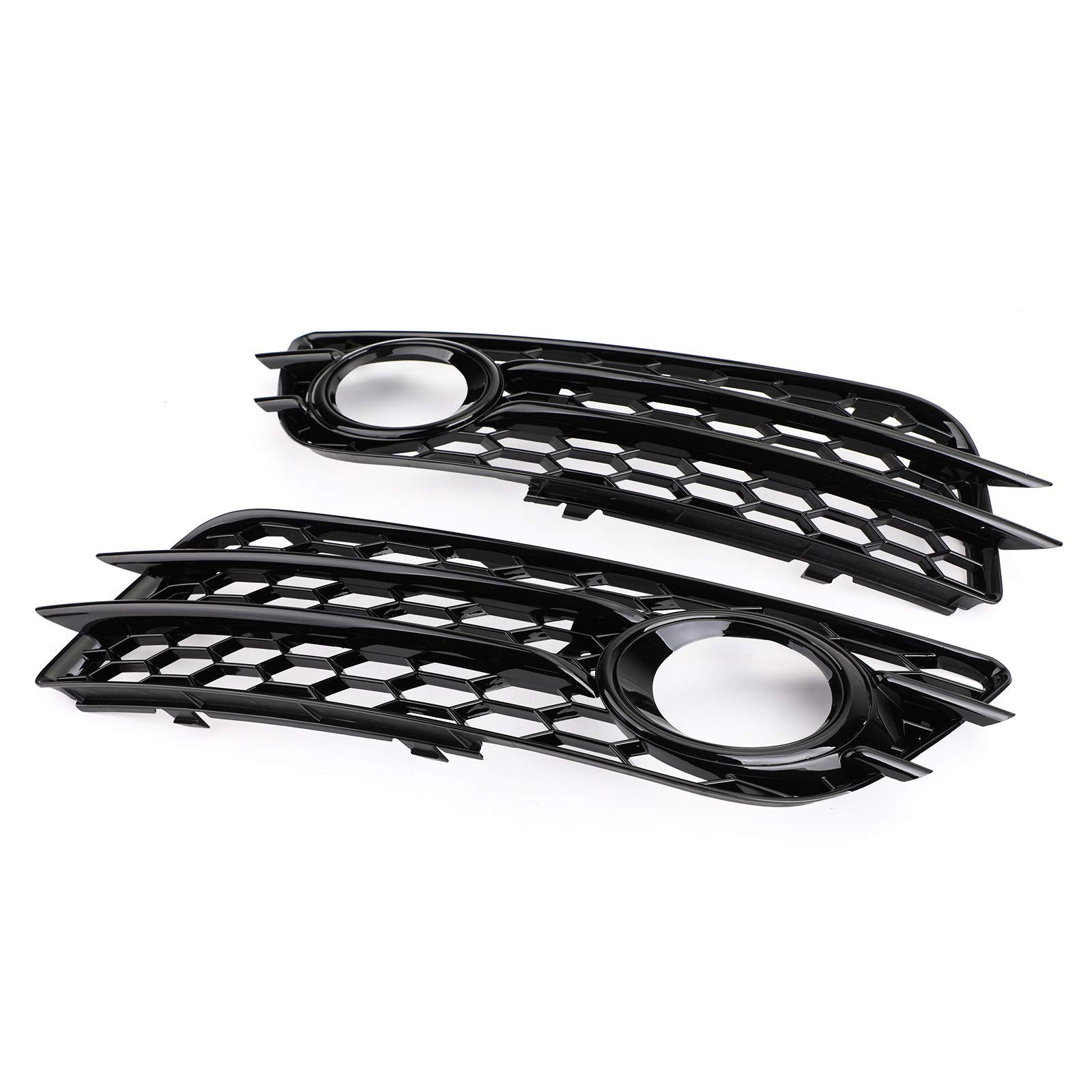 MAD HORNETS Honeycomb Style Fog Light Grill Bumper for Audi A4 S-LINE & S4 (2008-2012) - Black | Upgrade Your Car's Front Look | Perfect for Customization & Off-Road Driving