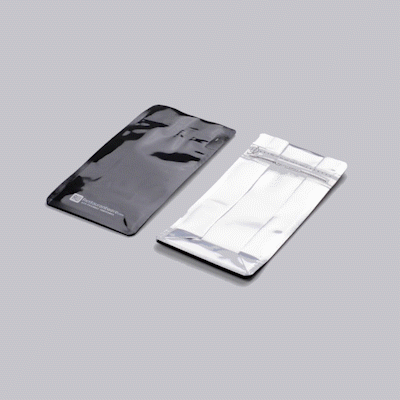 Premium Black Plastic Small Snack Bags - Double Seal, Rip Lock, Heat Sealable (8