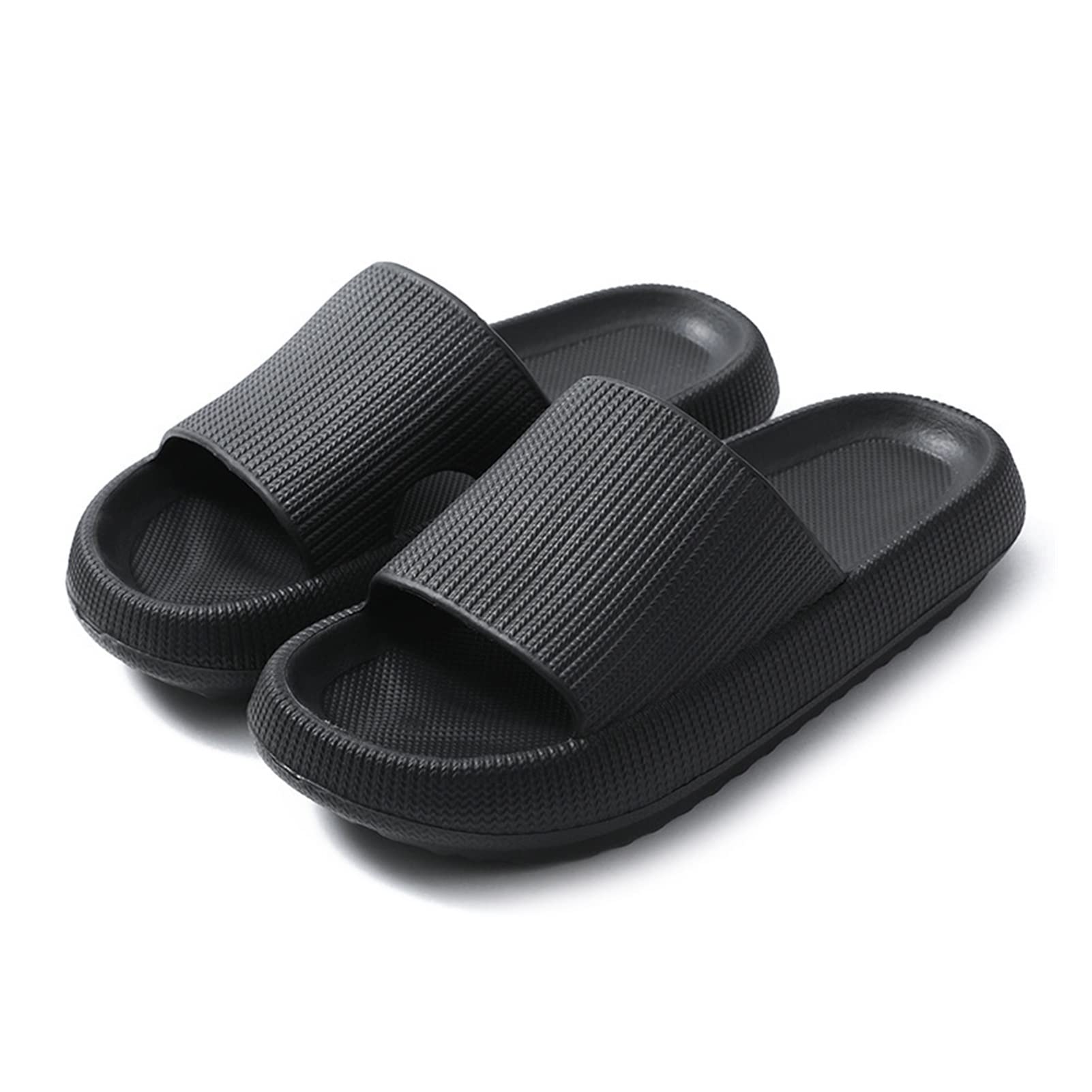 **Men's & Women's Summer Thick Platform Slippers – Soft EVA Sole Non-Slip Flip Flops for Bathroom, Home & Outdoor Use**