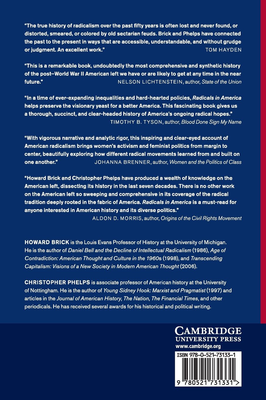 Radicals in America: A Comprehensive History Book - Cambridge Essential Histories | Perfect for US History Students, Researchers & Political Science Enthusiasts