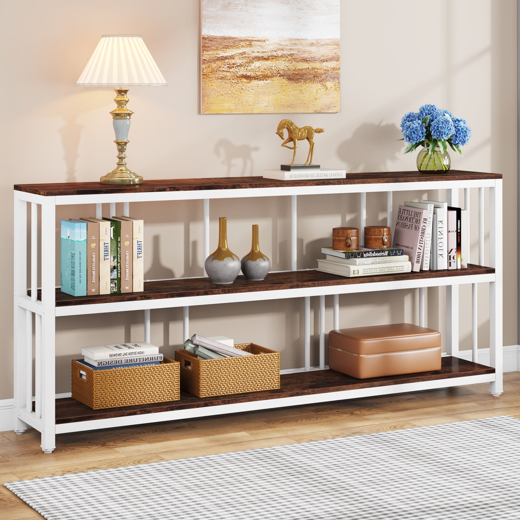 3-Tier Console Table for Living Room - 70.9