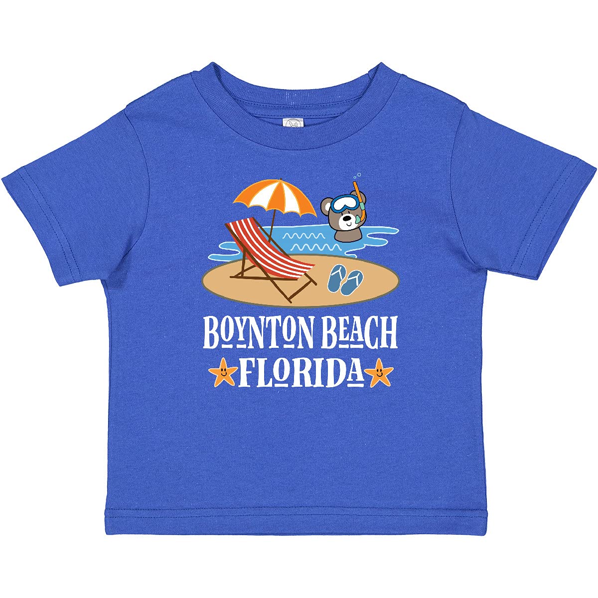 Inktastic Boynton Beach Florida Vacation Toddler T-Shirt - Cute Travel Souvenir for Kids, Beach Outfit, Family Trip Gift