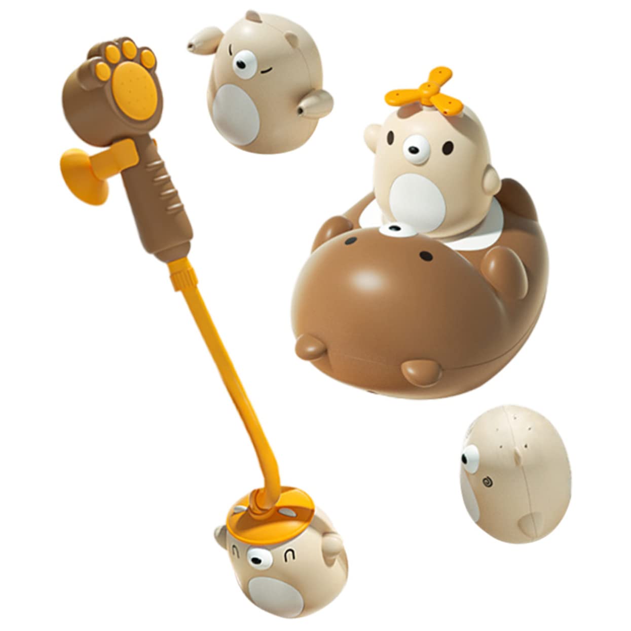 ifundom 3 Sets Electric Water Bear Shower Sprayer Replacement - Fun Interactive Bath Toy for Kids, Electronic Shower Head with LED Lights - Perfect for Children's Bath Time & Sensory Play