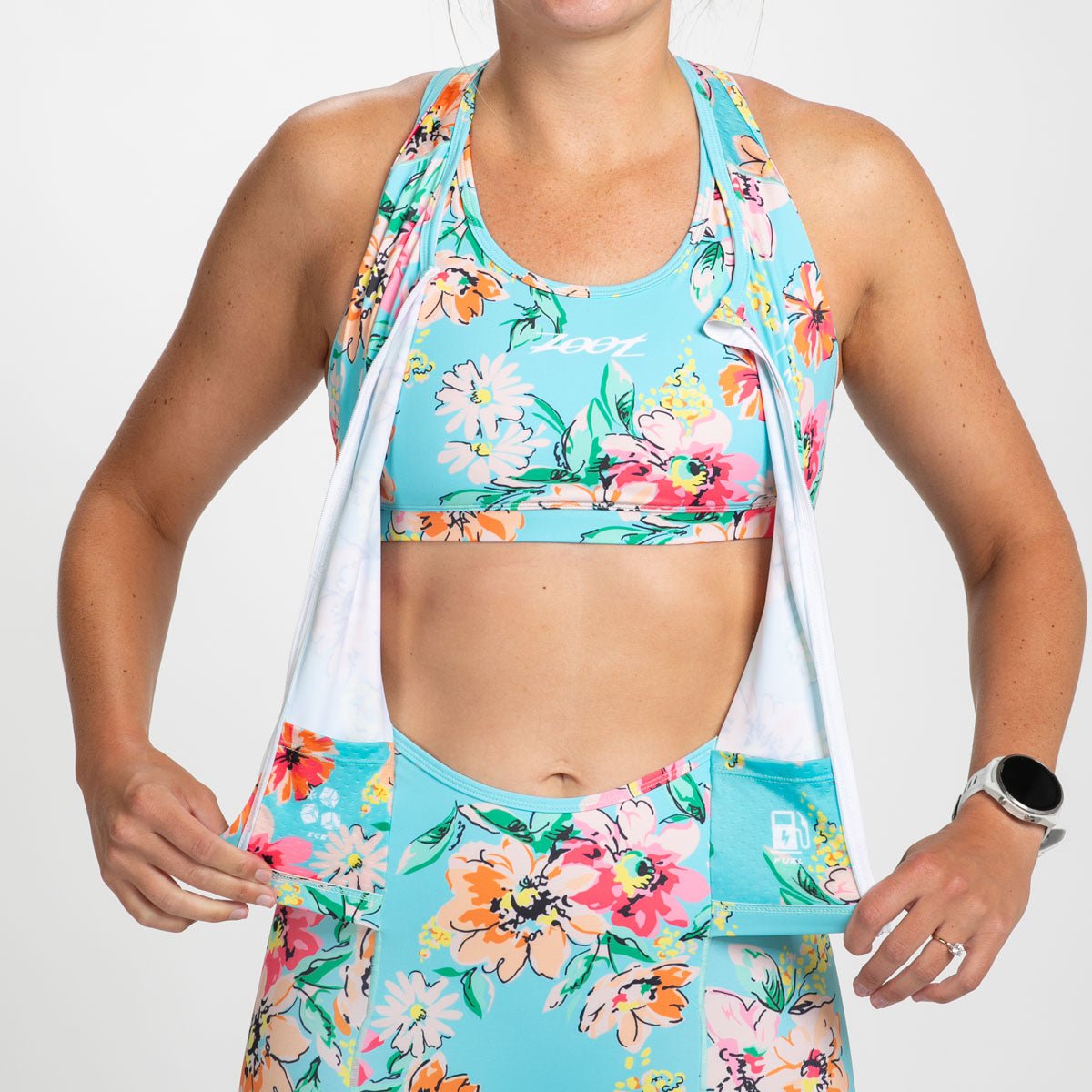 Women's Limited Edition Tri-Sleeves Fleece Racesuit - Jasmine - Perfect for Running, Cycling & Winter Sports