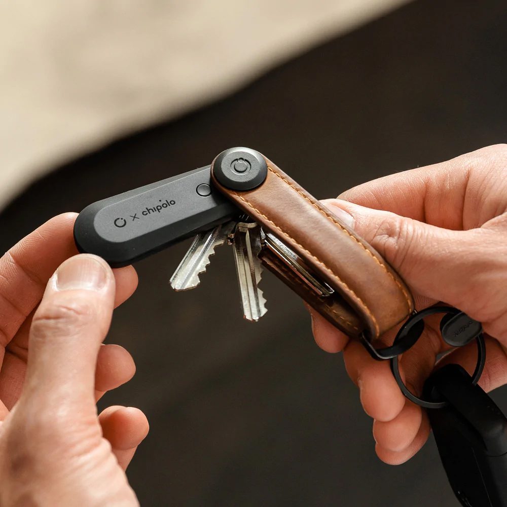 ORBITKEY Bluetooth Tracker V2 - Smart Key Finder for Wallet, Keys & Bags | Anti-Lost Device with App Alerts | Perfect for Travel, Office & Daily Essentials Tracking (Black)