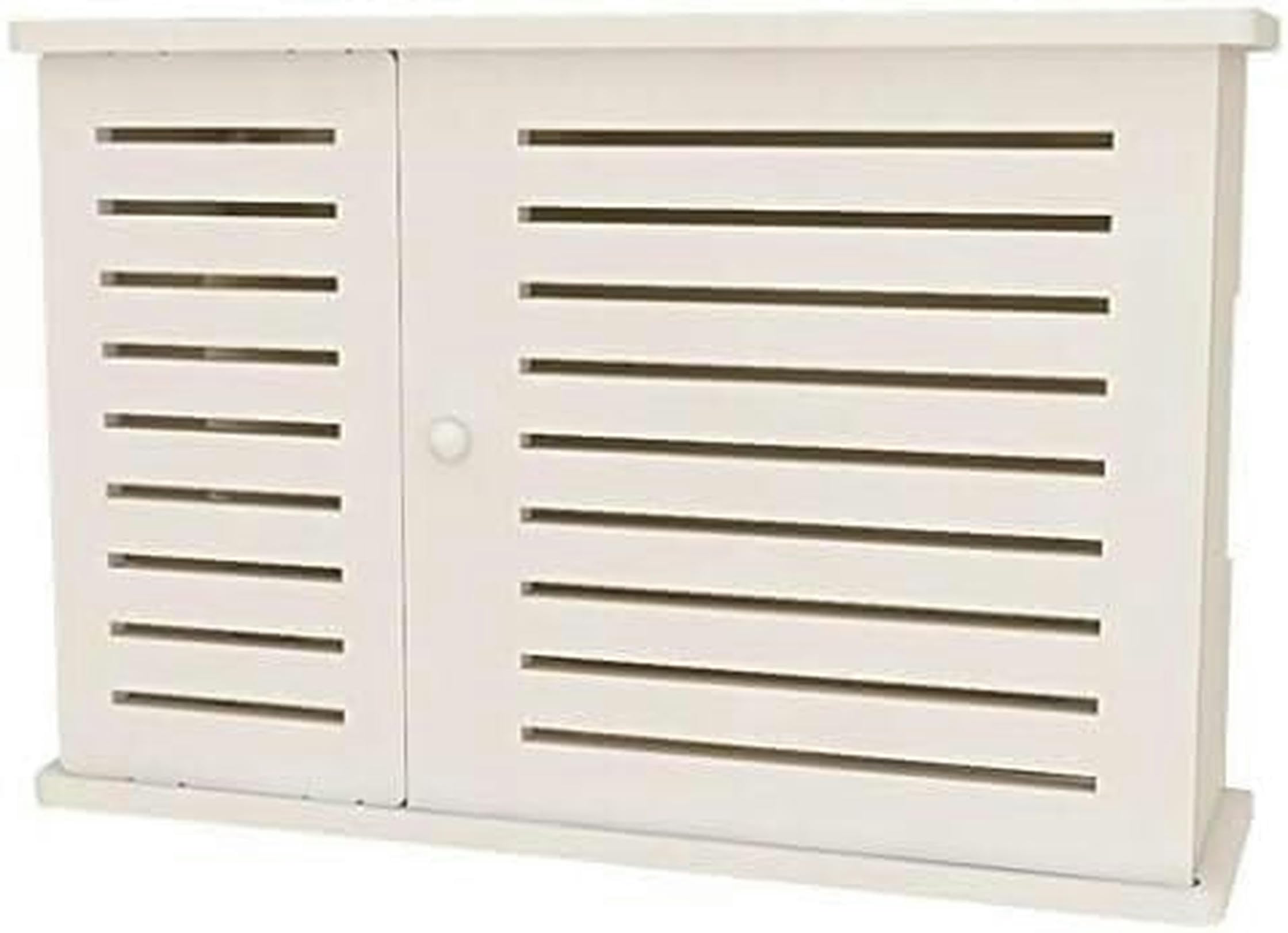 Universal WiFi Router Storage Box & TV Set-Top Box Stand - 36x10x24cm White Organizer Shelf for Home & Office Network Accessories | Perfect for Living Room, Bedroom, or Workspace