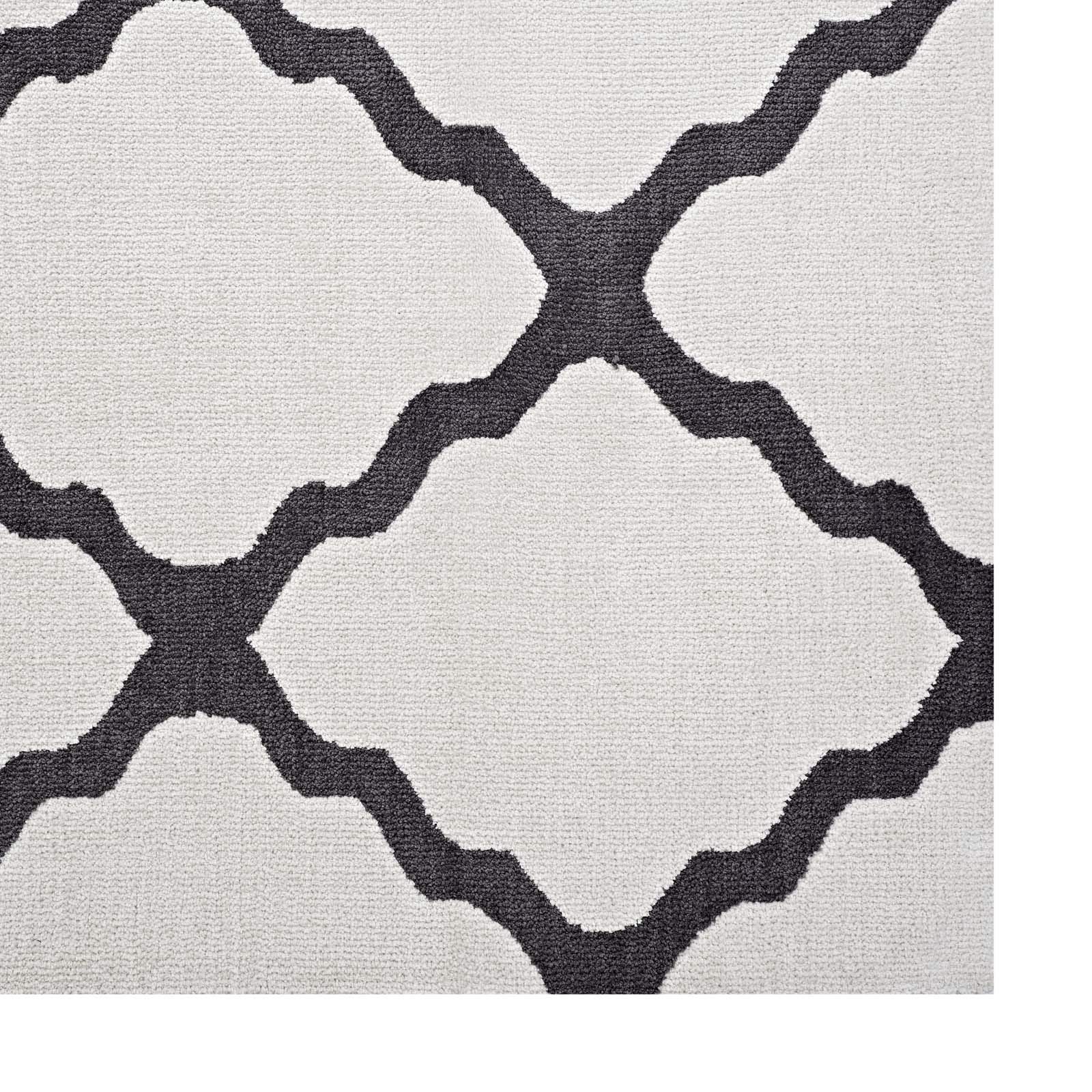 Modern Contemporary Urban Living Room Area Rug - Soft Fabric Carpet Runner in Multi-Tone Gray for Lounge, Bedroom & Hallway - Perfect for Home Decor & Cozy Spaces