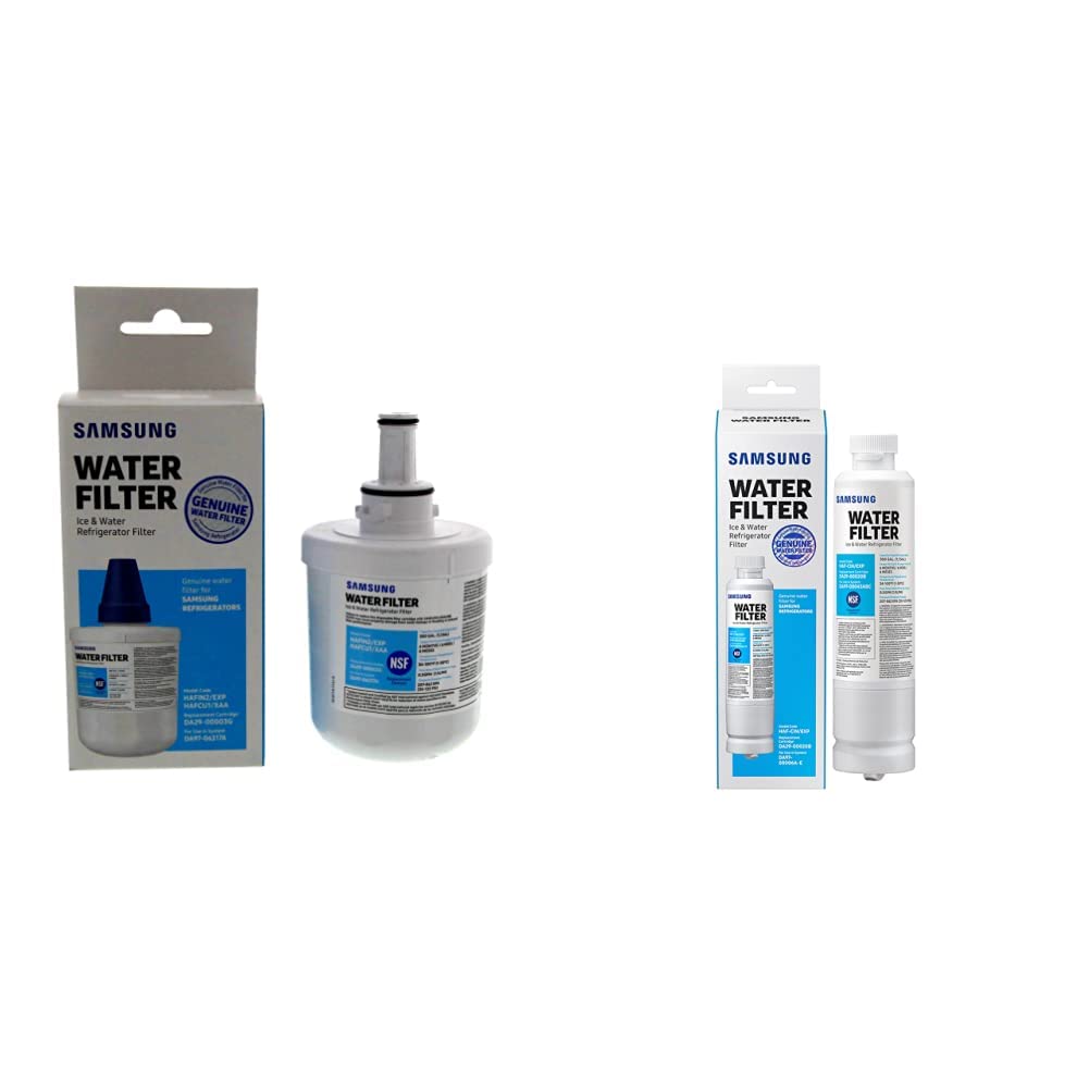 Samsung Genuine Refrigerator Water and Ice Filter - 1 Pack, Carbon Block Filtration for Clean & Clear Drinking Water, 6-Month Lifespan, HAF-CIN/EXP - Perfect for Home, Office, and RV Use