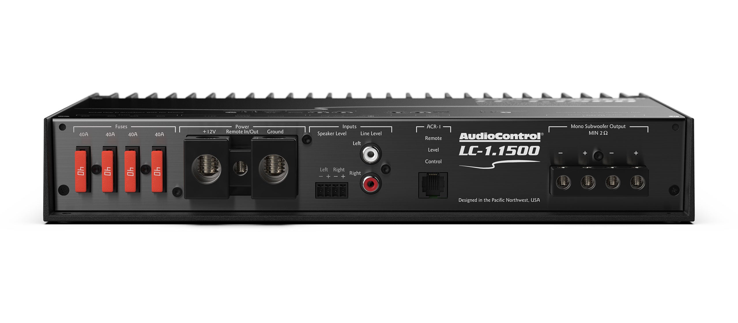 Audiocontrol LC 1.1500 High Power Mono Amplifier with Accubass® - Perfect for Car Audio Systems and Bass Enhancement