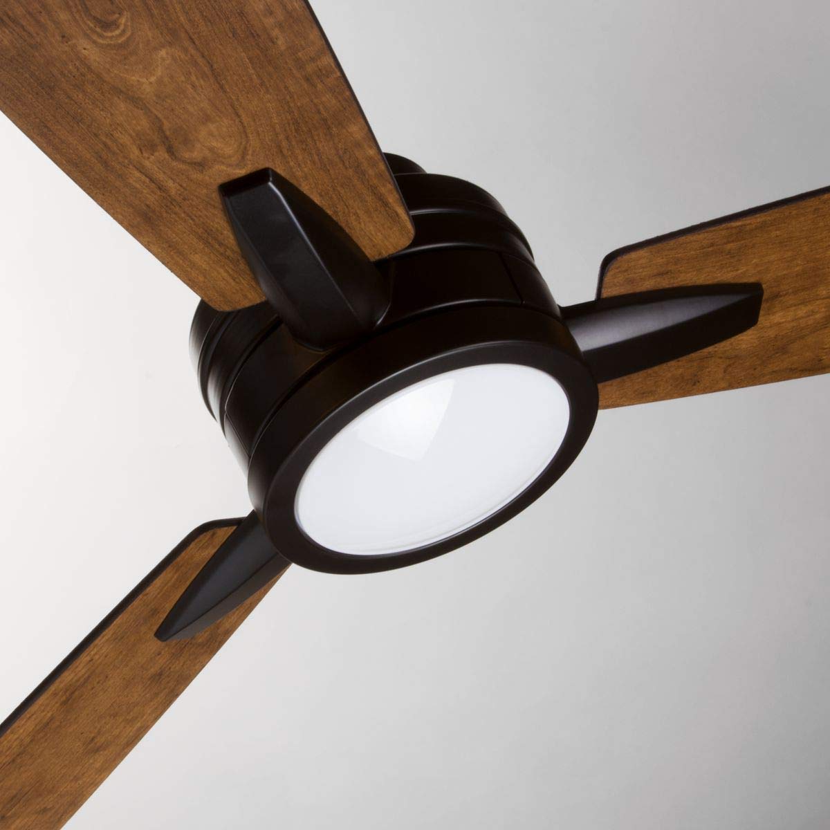 Progress Lighting P2554-2030K 3-Blade Bronze Ceiling Fan with Light Kit - Perfect for Living Room, Bedroom & Patio Cooling