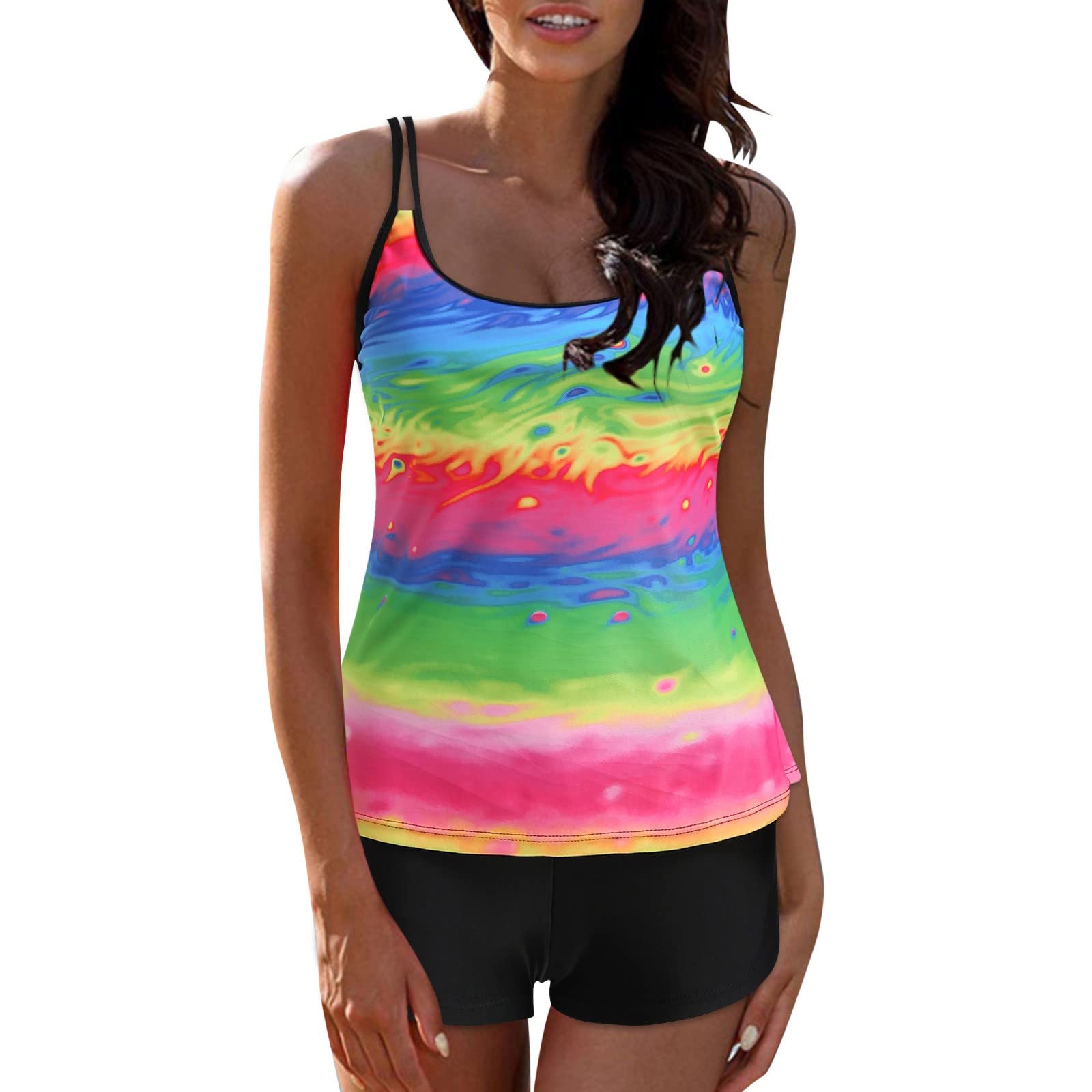 Plus Size 2-Piece Bikini Set - Adjustable Tankini Swimwear for Women | Beach & Pool Party