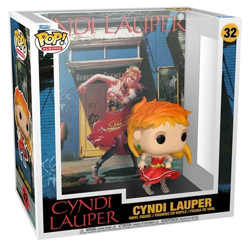 Cyndi Lauper She's So Unusual Pop! Vinyl Album Figure Collectible with Display Case - Perfect for Music Lovers & 80s Memorabilia Collections