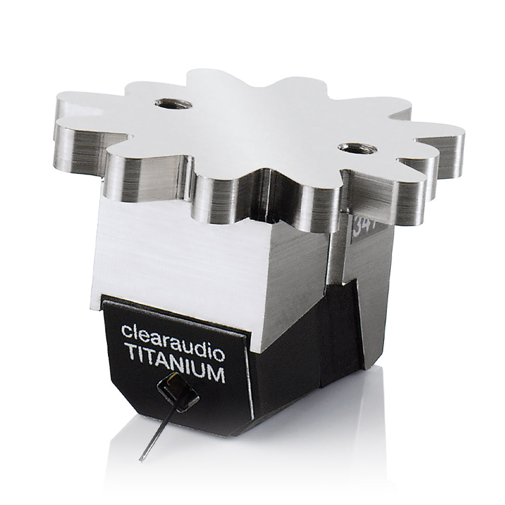 Clearaudio Titanium v2.1 Moving Coil Phono Cartridge - High-End Audiophile Vinyl Record Player Stylus for Turntables - Perfect for Home Audio Systems & Music Enthusiasts