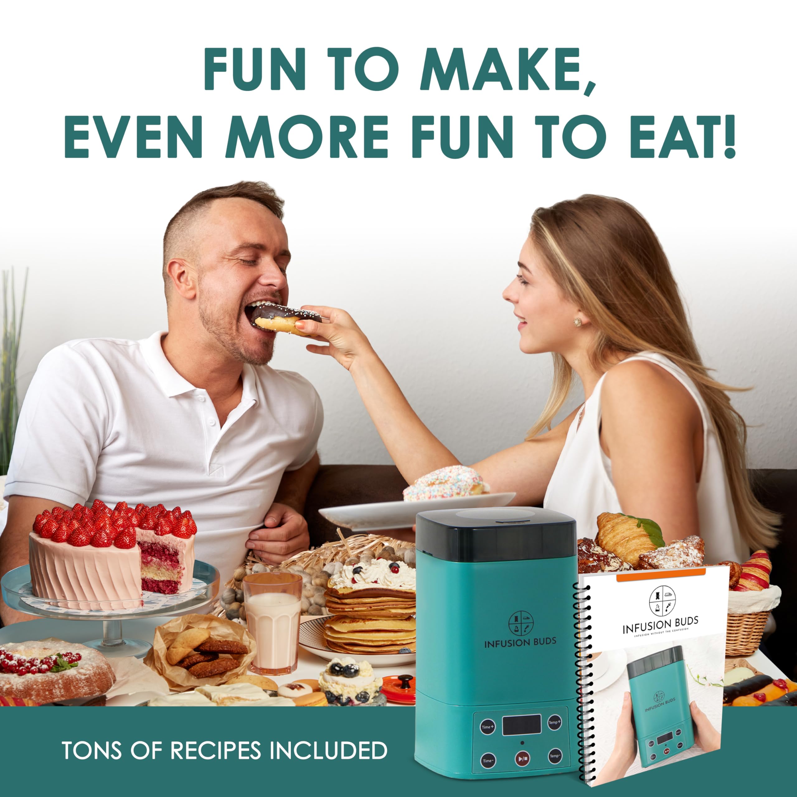 2-in-1 Decarboxylator and Infuser Machine | Magic Butter Maker & Herbal Oil Infuser with Compact Design | Includes Recipe Book & Accessories | Perfect for Making CBD Oil, THC Butter, and Cannabis Edibles at Home