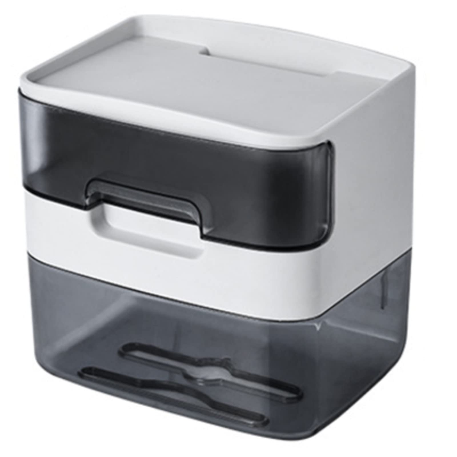 Plowerme Toilet Paper Holder Box - Perforation-Free Roll Dispenser with Pumping Paper Tube - Handy Storage Organizer for Bathroom, Kitchen & Office