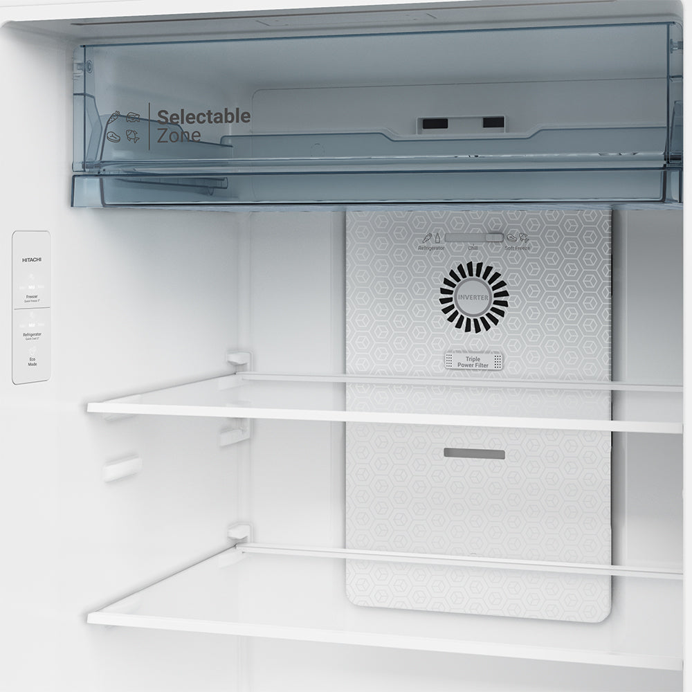 HRTN6408S 374L 2-Door Refrigerator - Energy Efficient Large Capacity Fridge for Home, Kitchen, Office & Dorm Use