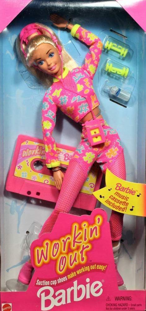 Original Barbie Workin' Out Doll (1996) - Vintage Collectible Fitness Barbie for Display & Play - Perfect for 90s Nostalgia, Toy Collections & Gift Giving