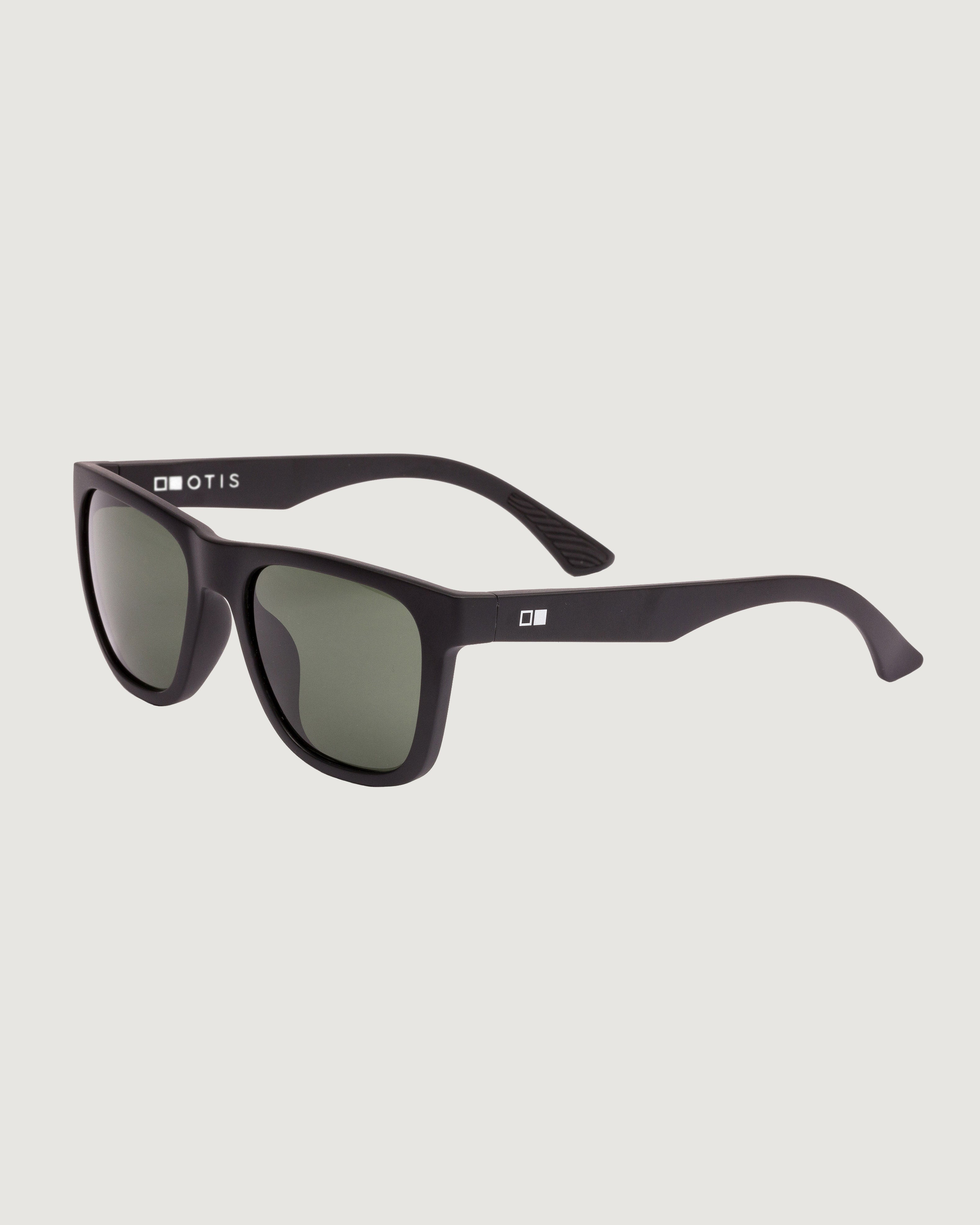 OTIS Strike Sport Sunglasses - Matte Black/Grey Polarized Lenses - UV Protection for Running, Cycling & Outdoor Activities