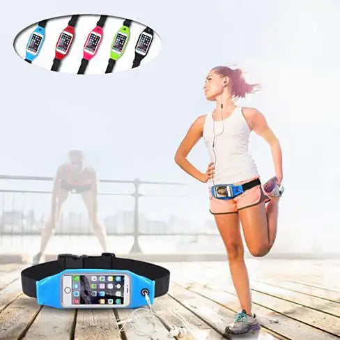 BOOST BELT Workout Running Belt with Phone Pouch – Stay Active & Organized for Gym, Jogging, Hiking & Travel