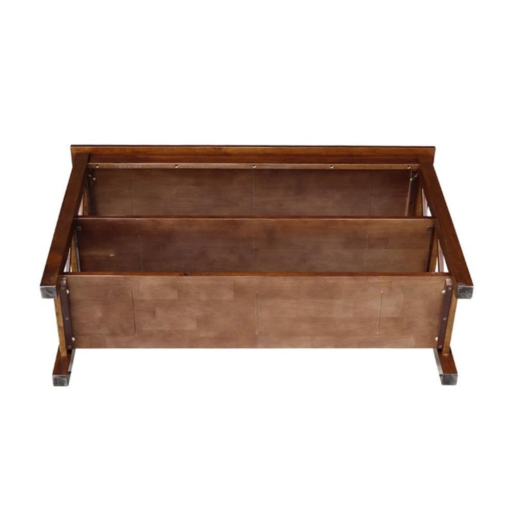 Pemberly Row Solid Mahogany Wood Traditional Console Table - Elegant Entryway Furniture for Hallway, Living Room & Foyer Decor