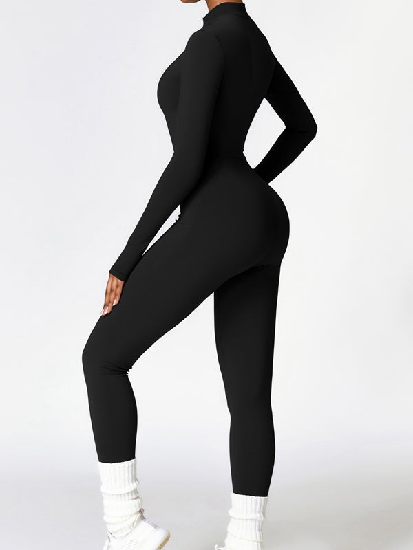 ZASUWA Women's Quick Dry Zipper Jumpsuit - Lightweight Comfortable Romper for Outdoor Activities, Travel & Casual Wear