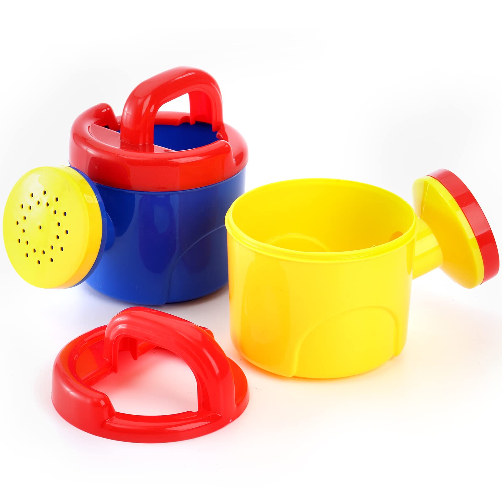 Nicunom 3 Pack Kids Plastic Watering Cans - Outdoor Garden Toys, Beach Sand Play, Bath Sprinkler for Boys & Girls - Perfect Gift for Children's Gardening & Water Play Fun