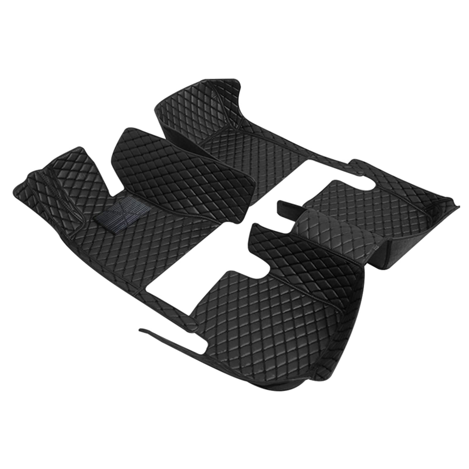 Premium All-Weather Car Floor Mats for Land Rover Range Rover Evoque 2015-2018 - Full Set with Storage Pockets, Luxury Leather Trim & 360° Protection - Perfect for Daily Commuting, Road Trips & Off-Road Adventures (Black)