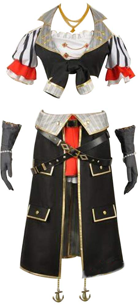 Love Live Pirates Unawaken Kotori Minami Anime Cosplay Costume with Hat - Perfect for Halloween, Comic Con & Cosplay Events