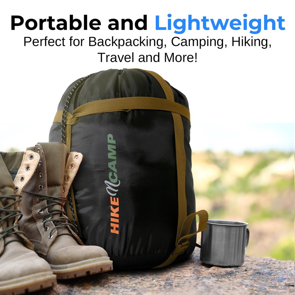Warm & Cozy Mummy Sleeping Bag for Adults - Lightweight & Compact for Camping, Hiking, Backpacking & Outdoor Adventures