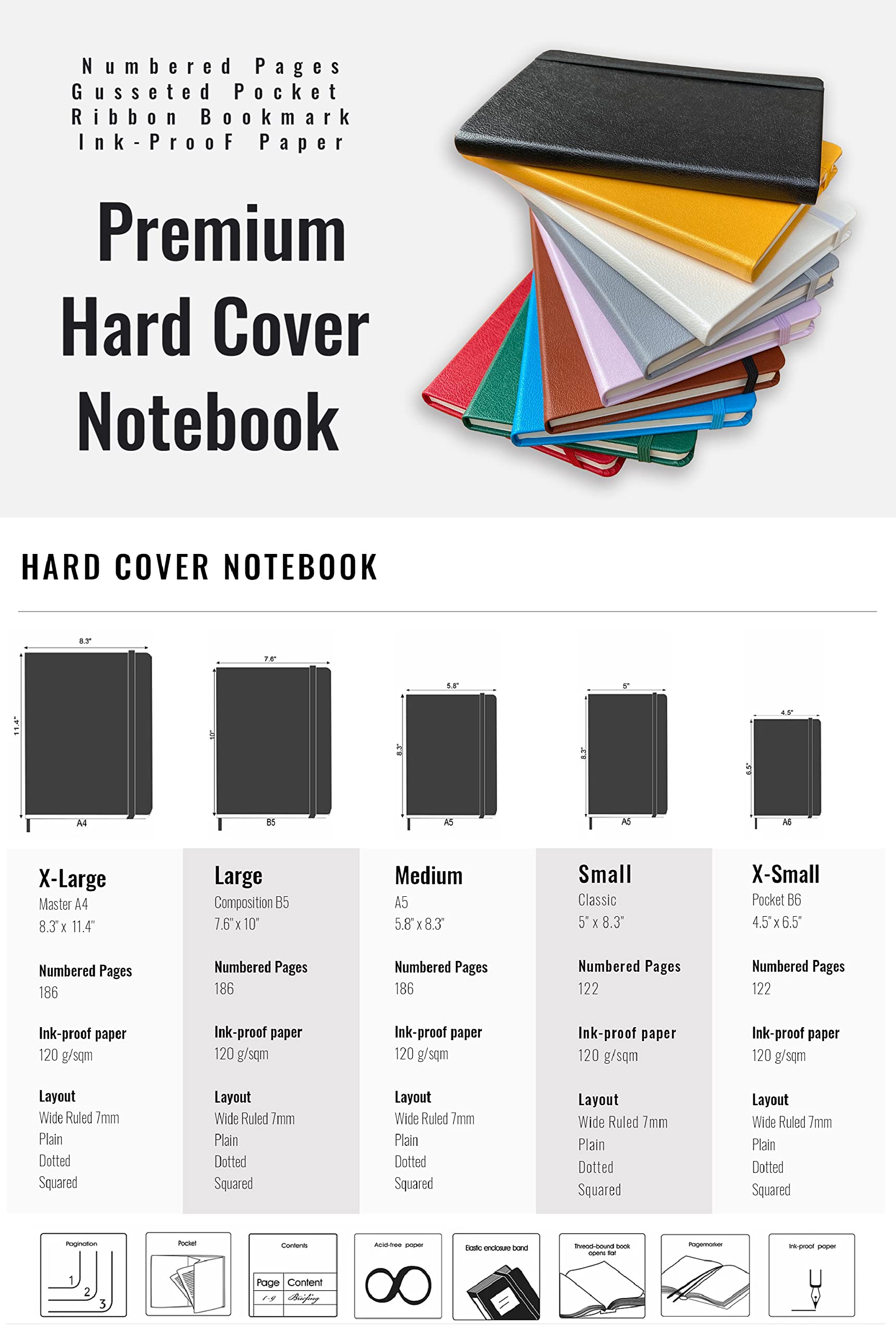 Premium Minimalist A5 Notebook - 5.8