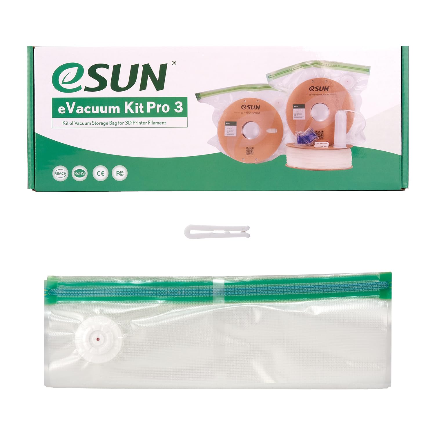 eSUN 3D Printing Filament Vacuum Storage Bags - 5 Pack Dust Proof & Moisture Resistant Sealing Bags for PLA ABS PETG Filament Spools | Keep Filaments Dry for Home & Office 3D Printing Projects