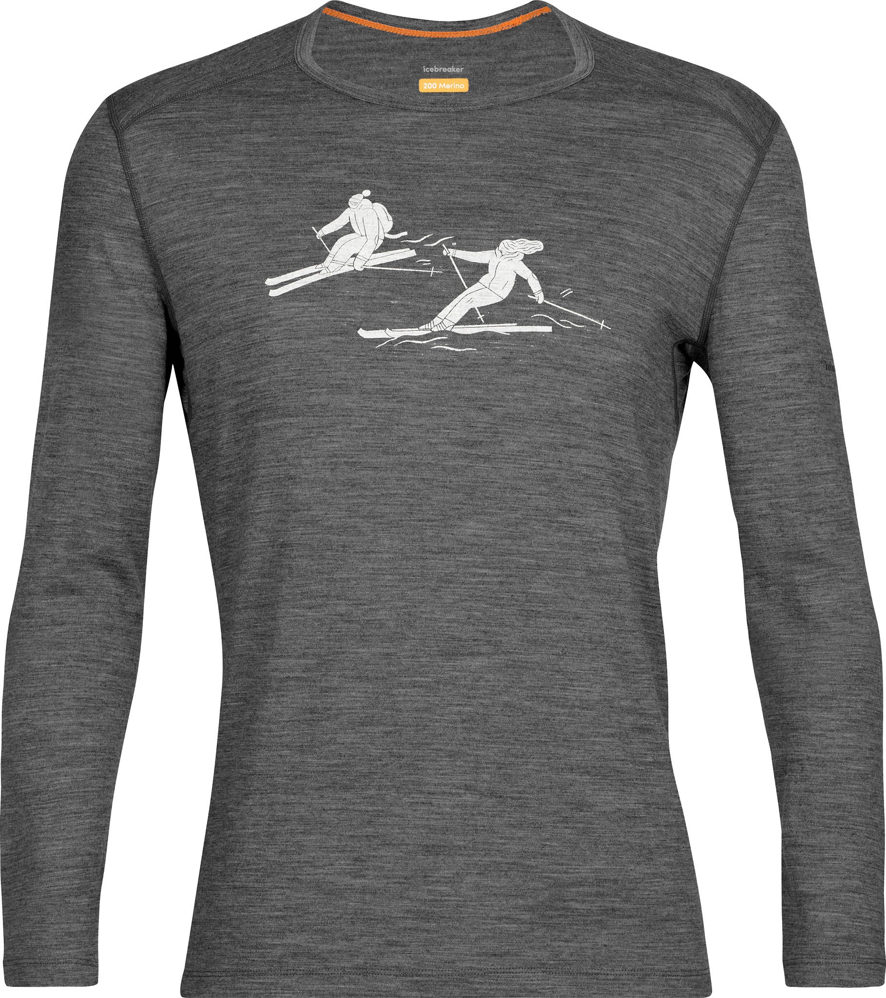 200 Oasis Men's Long Sleeve Crew Neck Baselayer Top - Moisture Wicking Thermal Underwear for Hiking, Running & Cold Weather Activities
