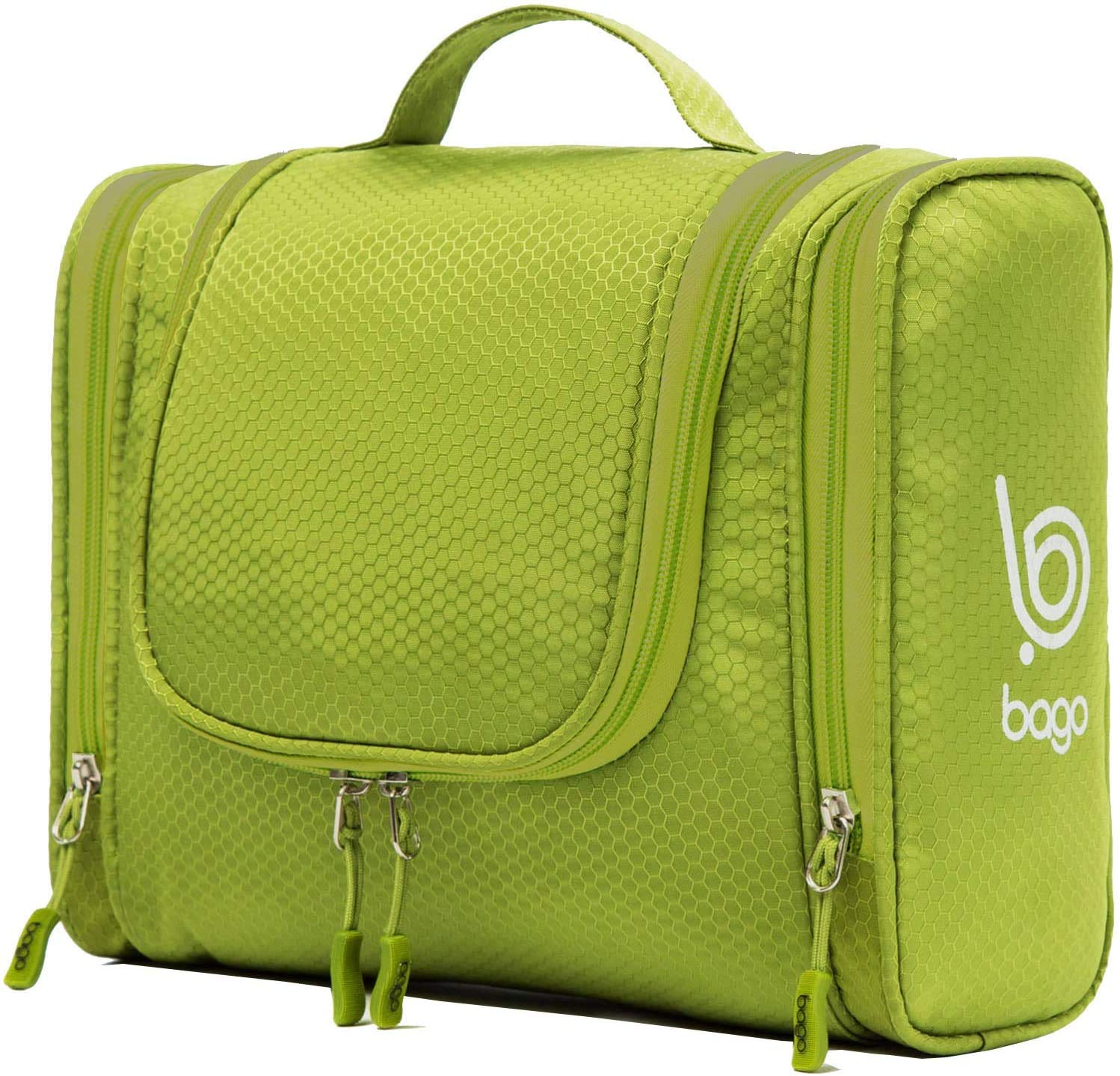 Waterproof Hanging Travel Toiletry Bag for Women & Men - Large Bathroom Organizer with Multiple Pockets - Perfect for Makeup, Shampoo & Essentials - Ideal for Camping, Gym & Airplane Travel (Green)