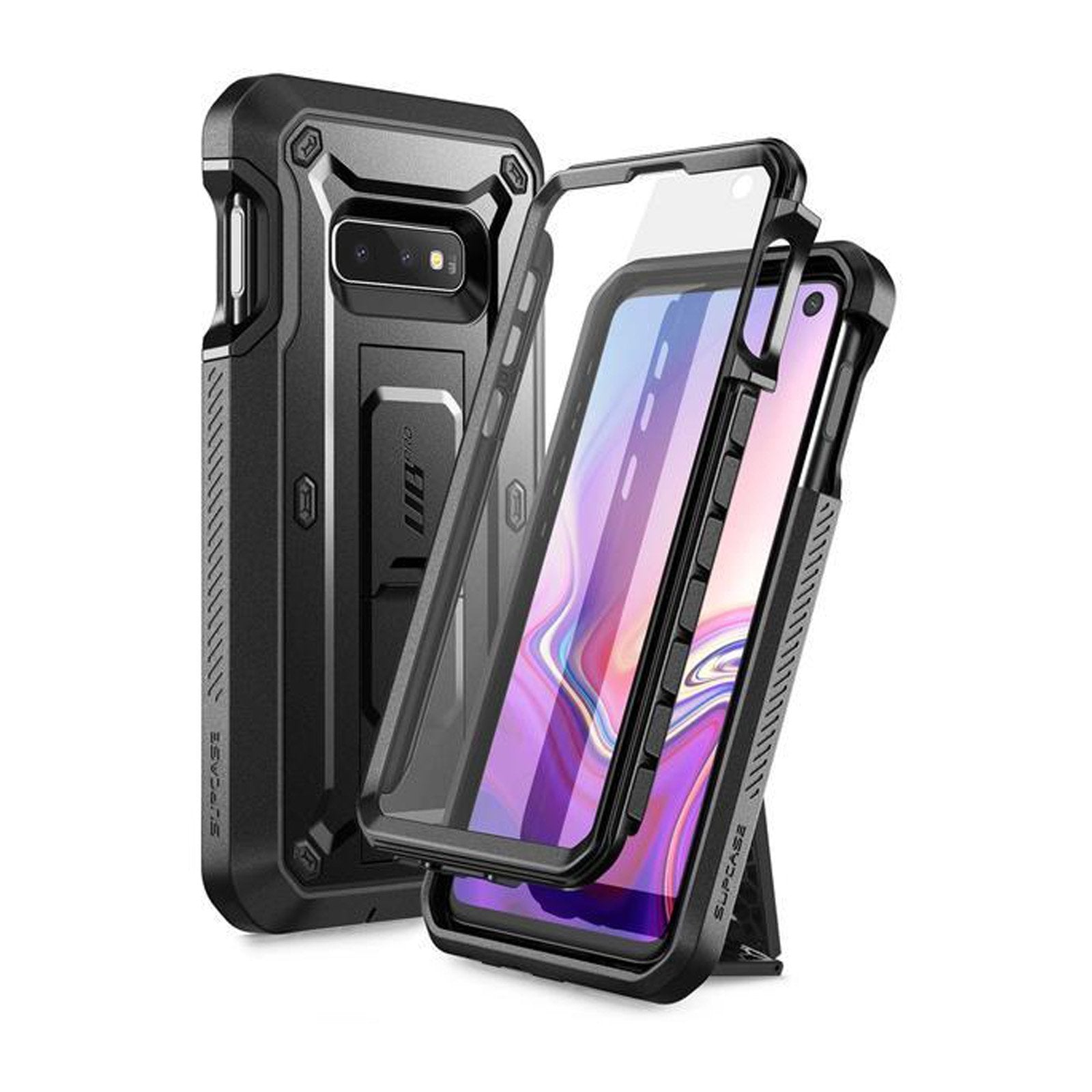 Samsung Galaxy S10e Unicorn Beetle Pro Full-Body Rugged Holster Case - Heavy Duty Protection with Kickstand & Belt Clip - Perfect for Outdoor, Work, and Travel