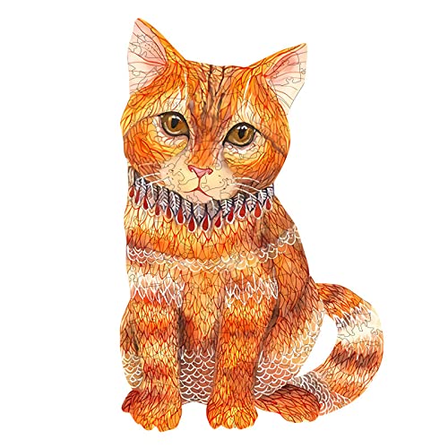 Unique Animal-Shaped Wooden Jigsaw Puzzles for Adults - Challenging & Charming Brain Teaser - Perfect for Family Game Night, Stress Relief & Home Decor