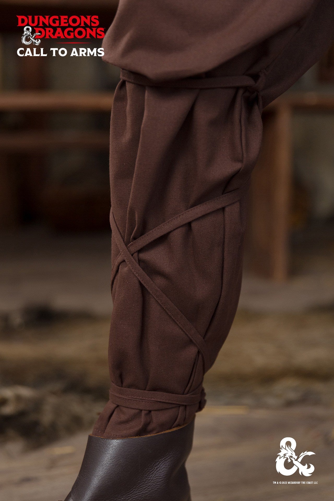 Dungeons & Dragons Ranger Trousers - Brown Fantasy Adventure Pants for Cosplay, LARP & Tabletop Gaming