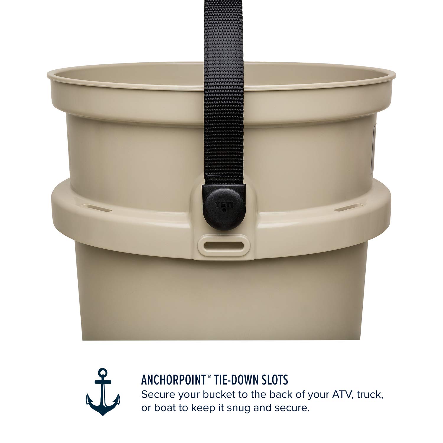 YETI Loadout 5-Gallon Heavy-Duty Bucket - Durable Impact-Resistant Fishing & Utility Pail for Outdoor Adventures, Camping, Hunting & Worksite Use