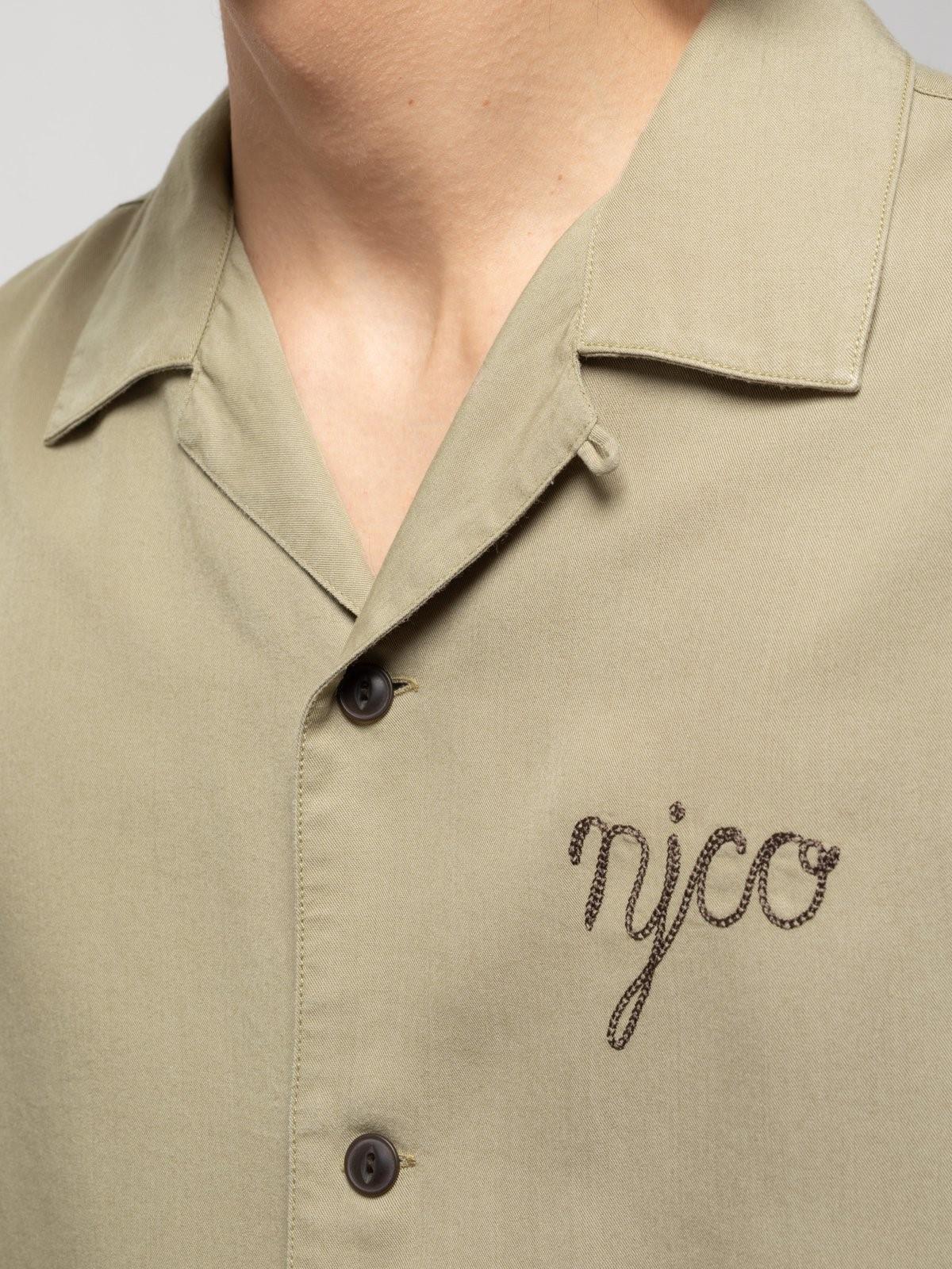 Arvid NJCO Men's Casual Shirt in Beige - Comfortable Cotton Button-Up Shirt for Everyday Wear, Office & Outdoor Activities