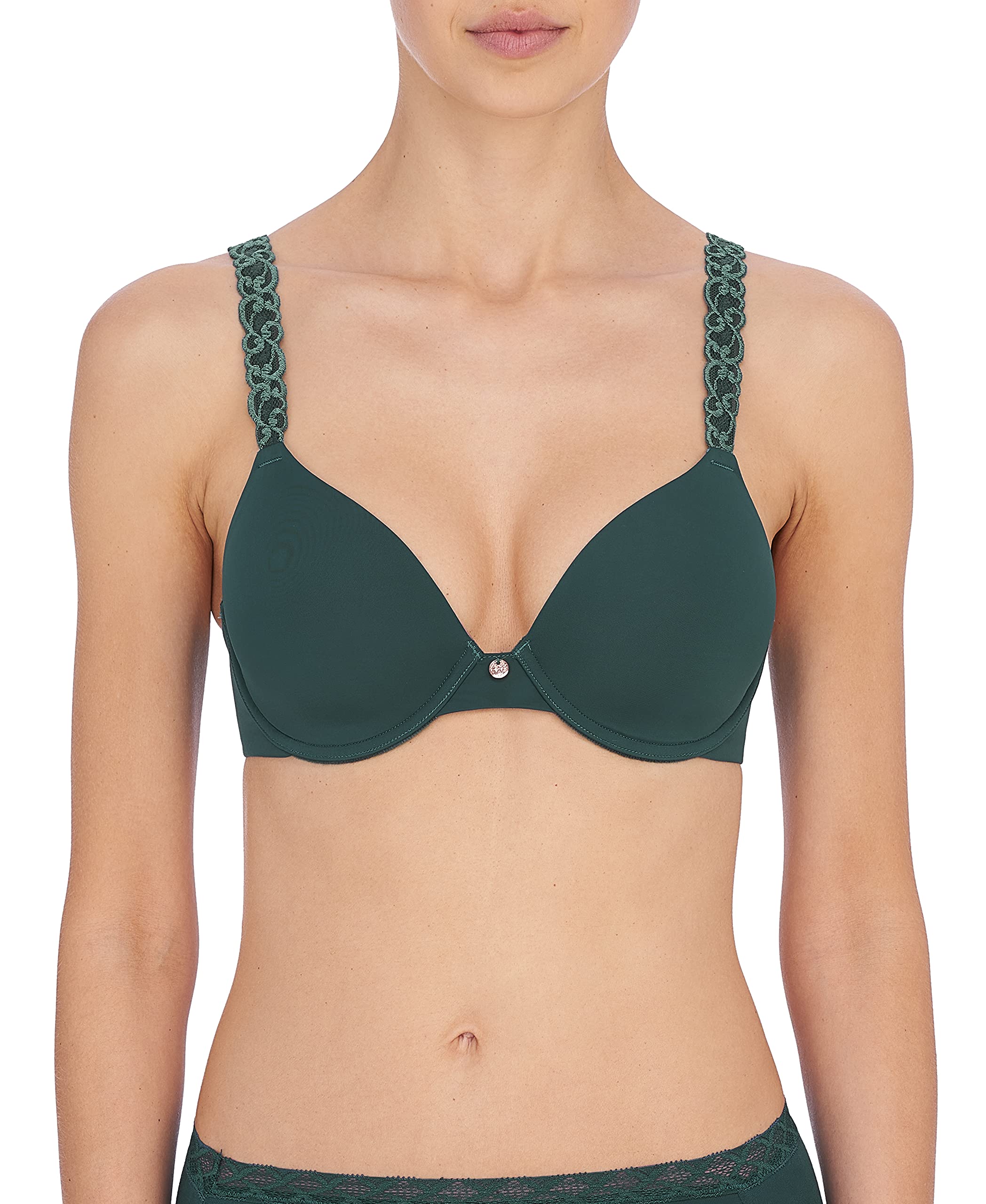 Natori Women's Pure Luxe Custom Coverage Contour Bra - Seamless Underwire Full Coverage T-Shirt Bra for Everyday Comfort & Support | Perfect for Work, Yoga & Lounge Wear