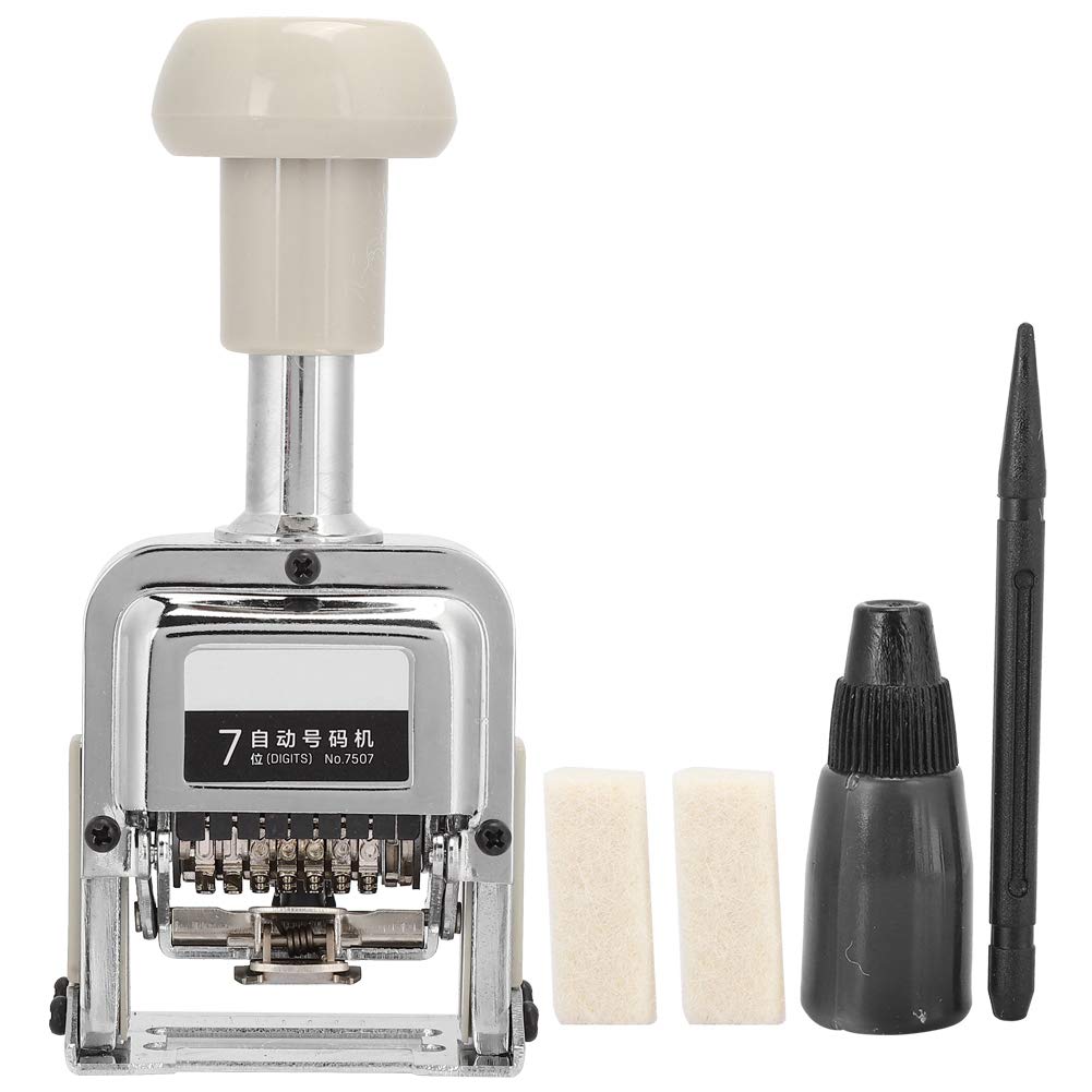 Automatic Numbering Machine with Inking & Code Skipping - Digital Marking Tool for Office, School, Supplies | Perfect for Document Labeling, Invoice Stamping & Classroom Organization