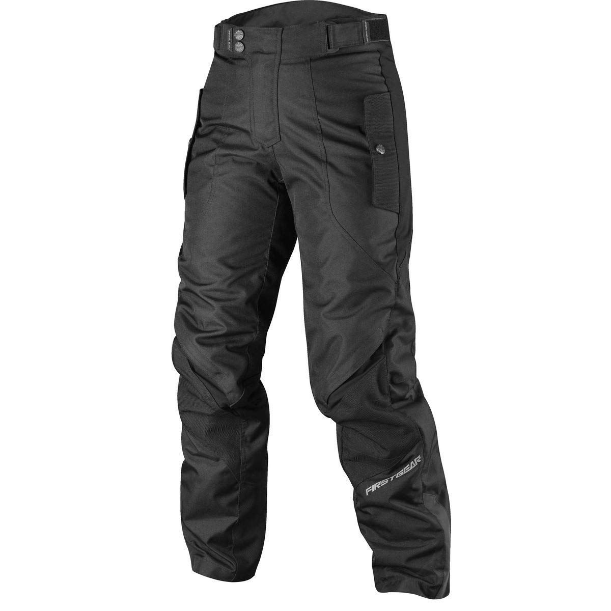 FirstGear Voyage Women's Street Motorcycle Pants - Black Size 16 | Comfortable & Stylish Riding Pants for Urban Commuting & Long-Distance Travel