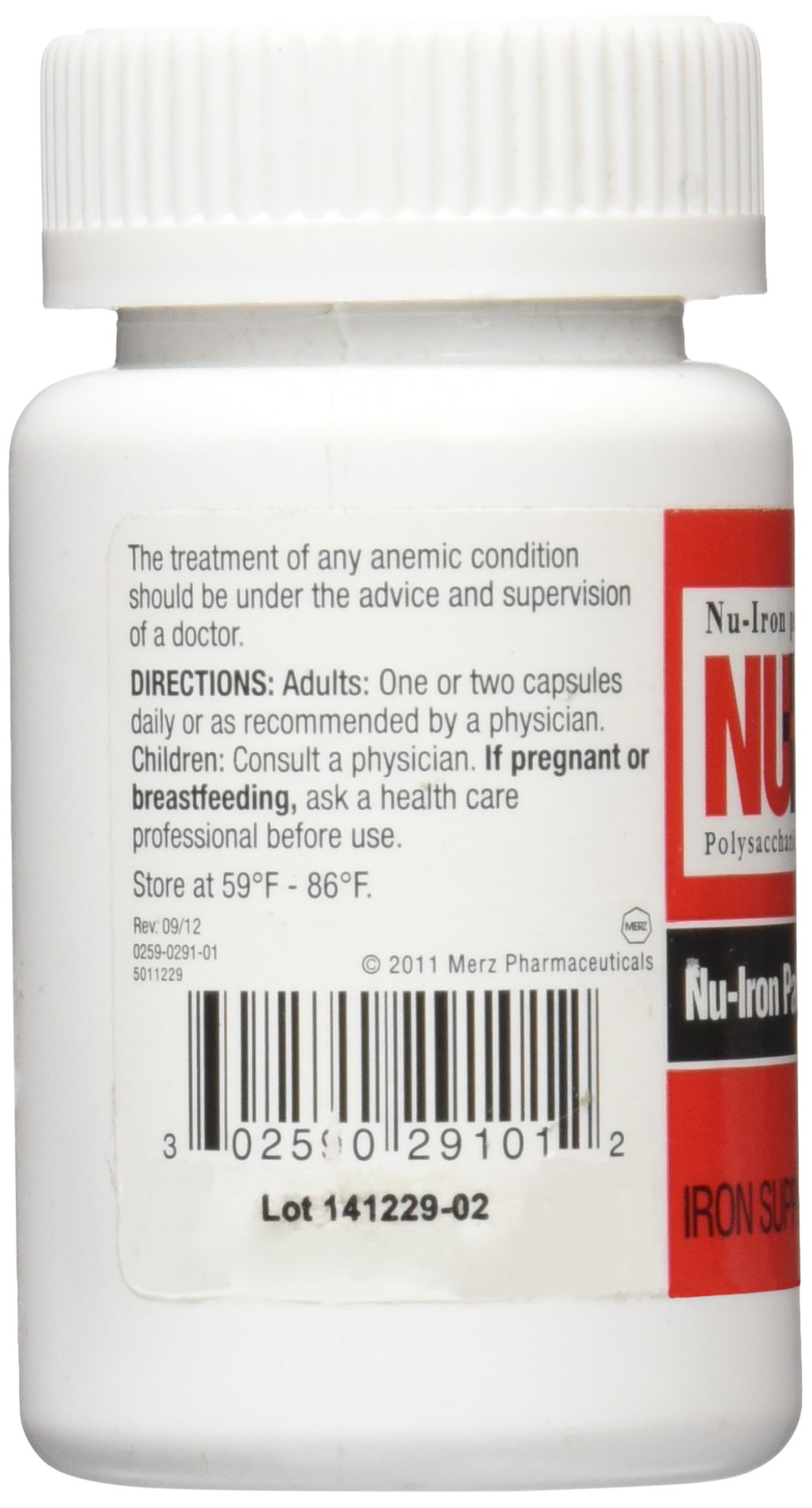 NU-IRON 150mg Iron Supplement - 100 Capsules for Energy & Vitality - Supports Healthy Blood & Immune System - Ideal for Anemia, Fatigue & Active Lifestyles